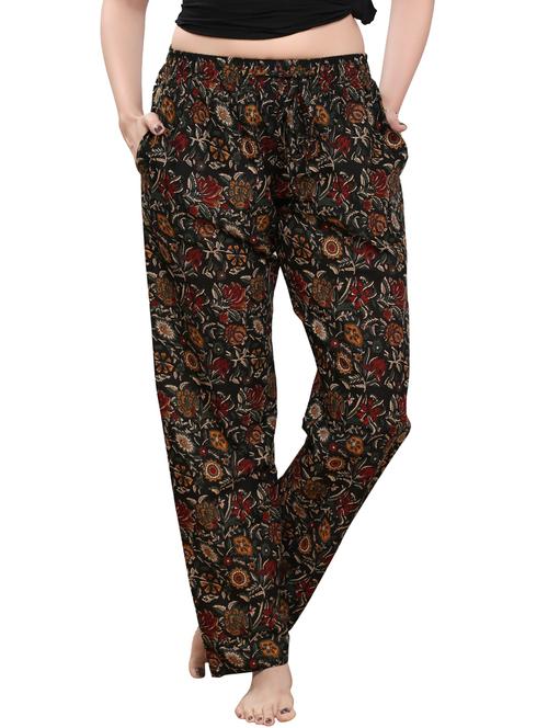black florals printed pajama - 20961717 - Very Small Image - 1