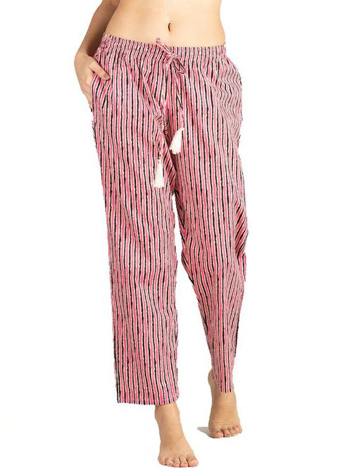 pink stripes printed pajama - 20961728 - Very Small Image - 1