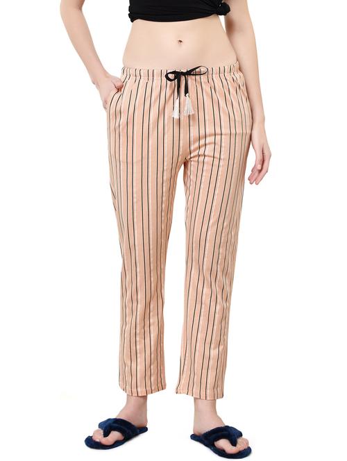 nude stripes printed pajama - 20961751 - Very Small Image - 1