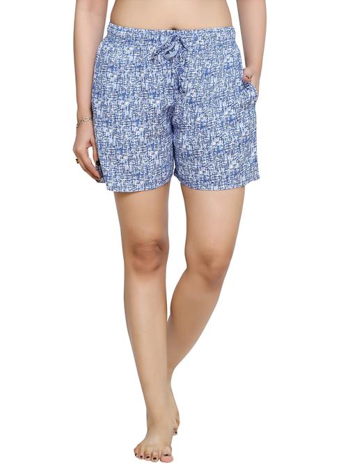 light blue printed shorts - 20961762 - Very Small Image - 1