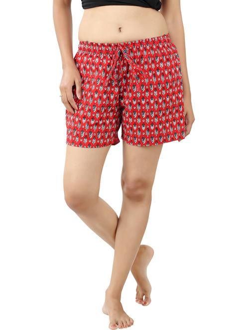 red printed shorts - 20961772 - Very Small Image - 1