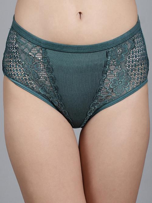 olive cotton hipster panty - 20962327 - Very Small Image - 1