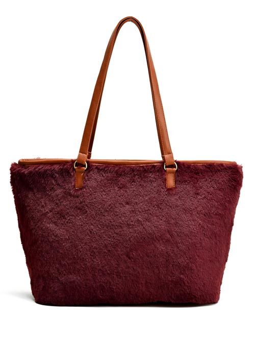 wine faux fur multi-purpose tote(bgb23-128) - 20965561 - Very Small Image - 1
