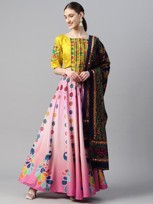 women pink semi-stitched lehenga choli with dupatta - 20965808 - Very Small Image - 1