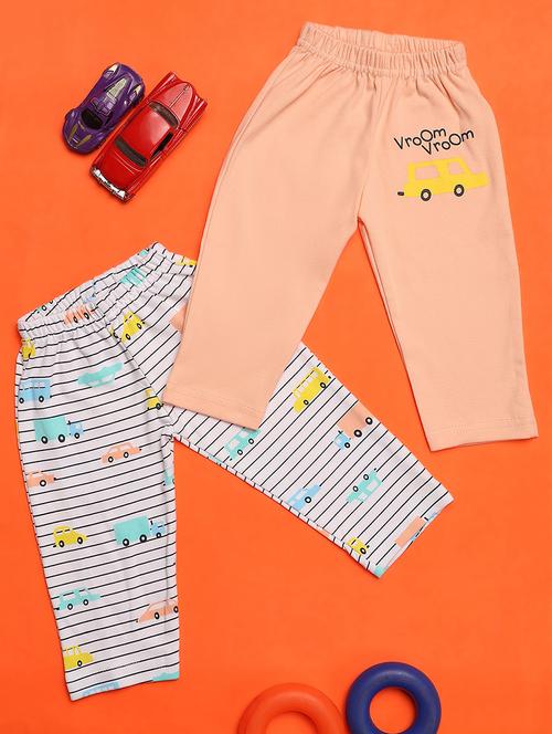 kids pack of 2 printed mid rise pyjama - 20965853 - Very Small Image - 1