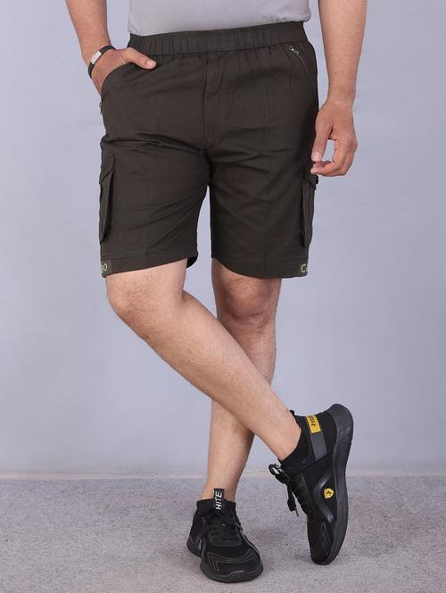 men mid rise solid shorts - 20966180 - Very Small Image - 1