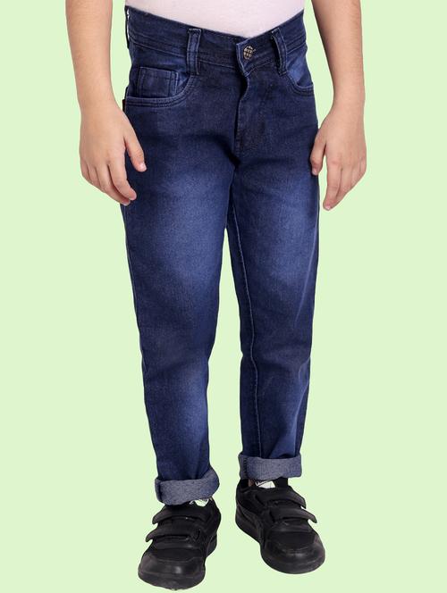 boys mid rise plain jeans - 20966434 - Very Small Image - 1