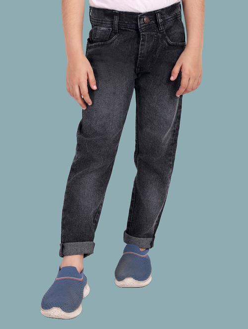 boys mid rise plain jeans - 20966776 - Very Small Image - 1