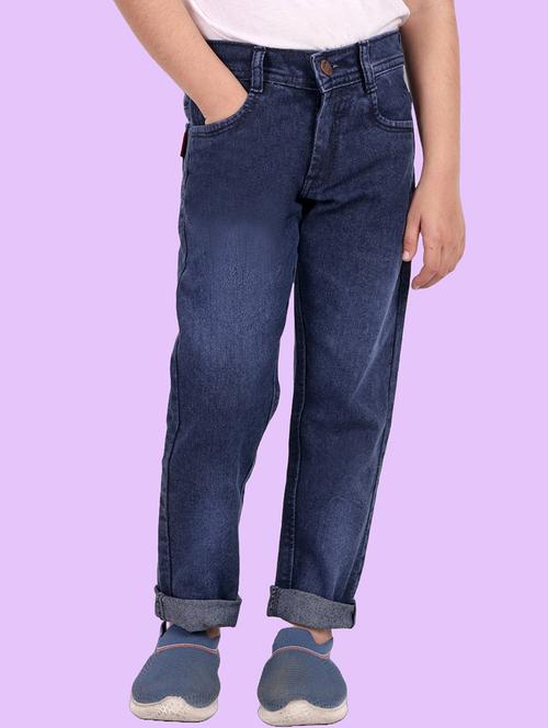 boys mid rise plain jeans - 20966797 - Very Small Image - 1