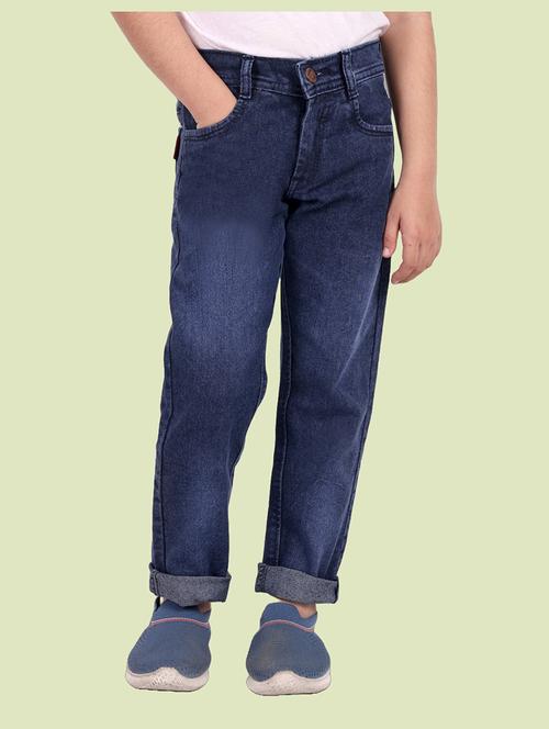 boys mid rise plain jeans - 20966822 - Very Small Image - 1