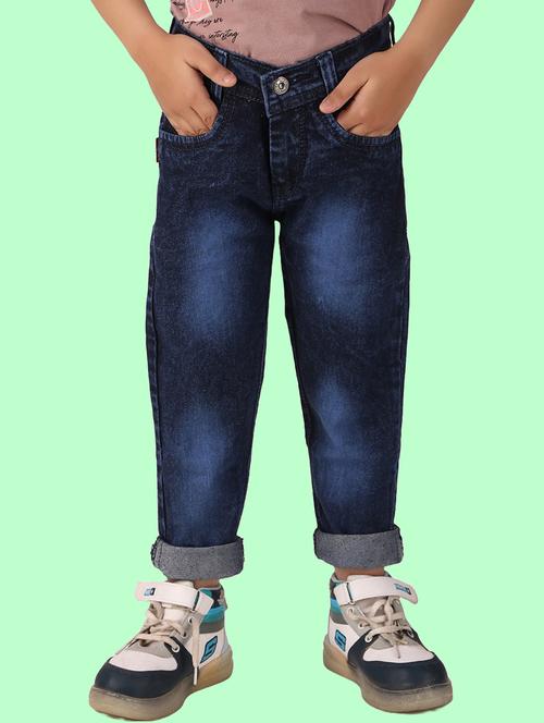 boys mid rise plain jeans - 20966832 - Very Small Image - 1