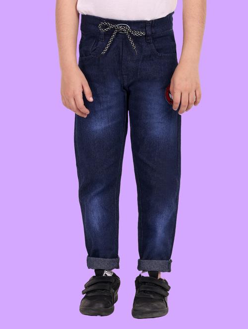 boys mid rise patch work jeans - 20967031 - Very Small Image - 1