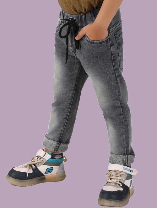 boys mid rise plain jeans - 20967059 - Very Small Image - 1