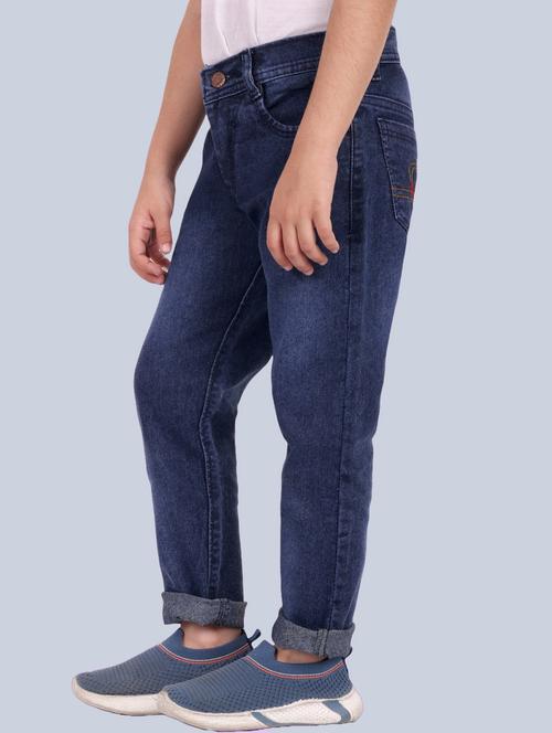 boys mid rise plain jeans - 20967067 - Very Small Image - 1