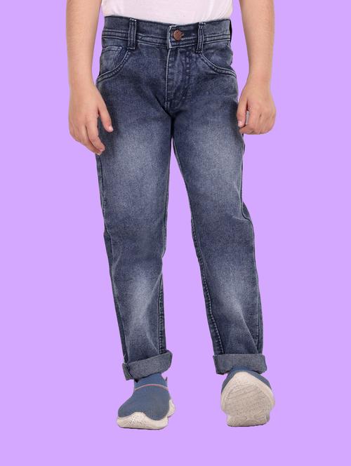 boys mid rise plain jeans - 20967120 - Very Small Image - 1