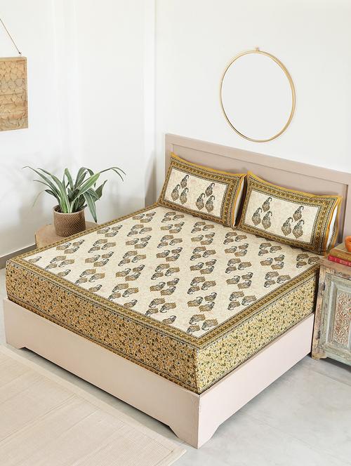 printed bedsheet with 2 pillow covers - 20967580 - Very Small Image - 1