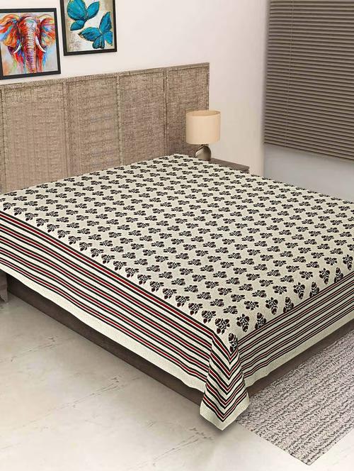 texstylers pure cotton 280 tc printed jaipuri 60 x 90 inches single bedsheet - 20968105 - Very Small Image - 1