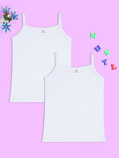 pack of 2 solid white slips - 20969892 - Very Small Image - 1