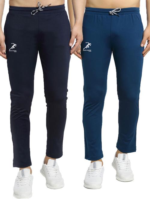 pack of 2 solid ankle length track pants - 20970165 - Very Small Image - 1
