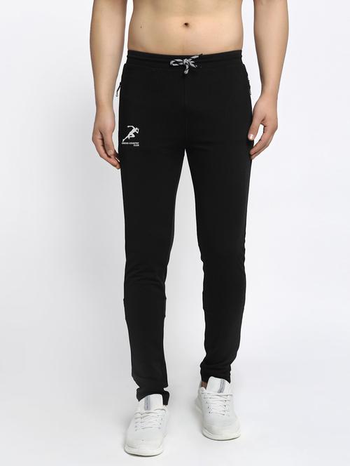 men solid full length track pant - 20970188 - Very Small Image - 1