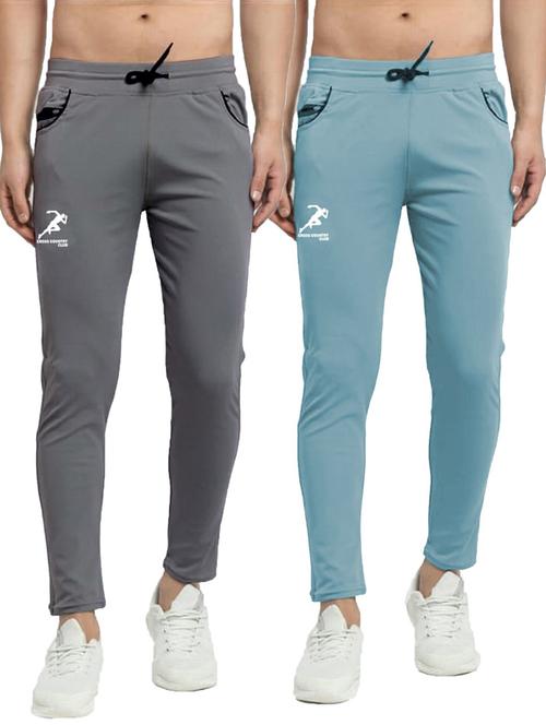 pack of 2 solid ankle length track pants - 20970230 - Very Small Image - 1