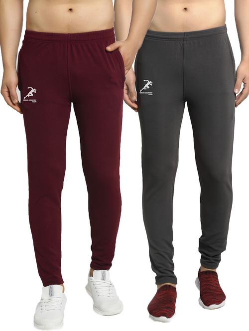 pack of 2 solid full length track pants - 20970250 - Very Small Image - 1