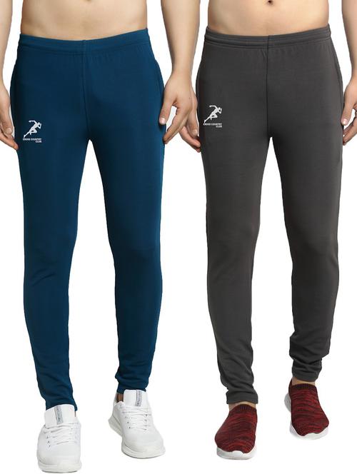 pack of 2 solid full length track pants - 20970256 - Very Small Image - 1