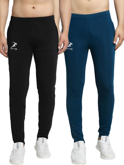 pack of 2 solid full length track pants - 20970265 - Very Small Image - 1