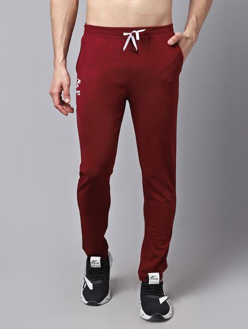 men solid full length track pant - 20970274 - Very Small Image - 1