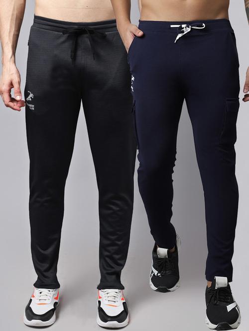 pack of 2 solid full length track pants - 20970300 - Very Small Image - 1