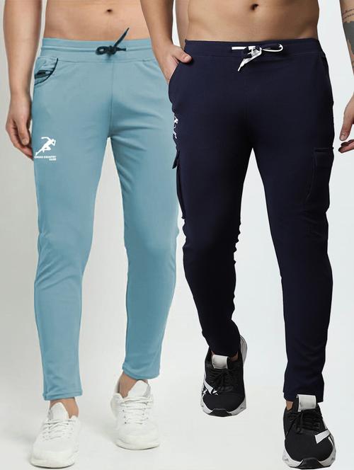 pack of 2 solid full length track pants - 20970301 - Very Small Image - 1