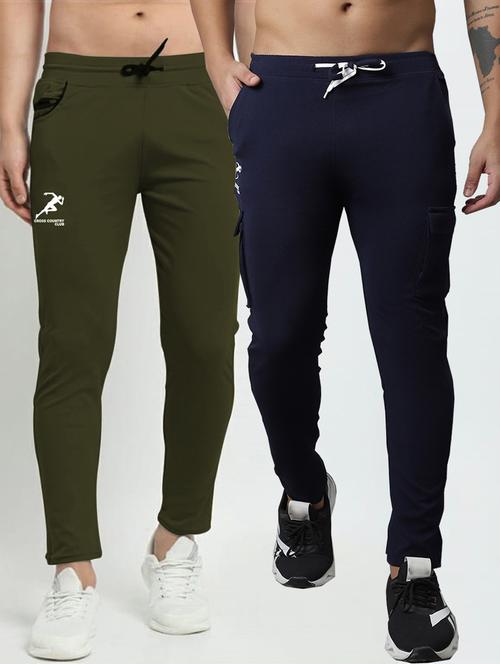 pack of 2 solid full length track pants - 20970303 - Very Small Image - 1