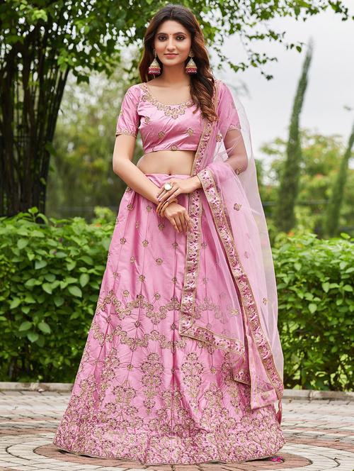 women flared semi-stitched lehnga - 20970499 - Very Small Image - 1