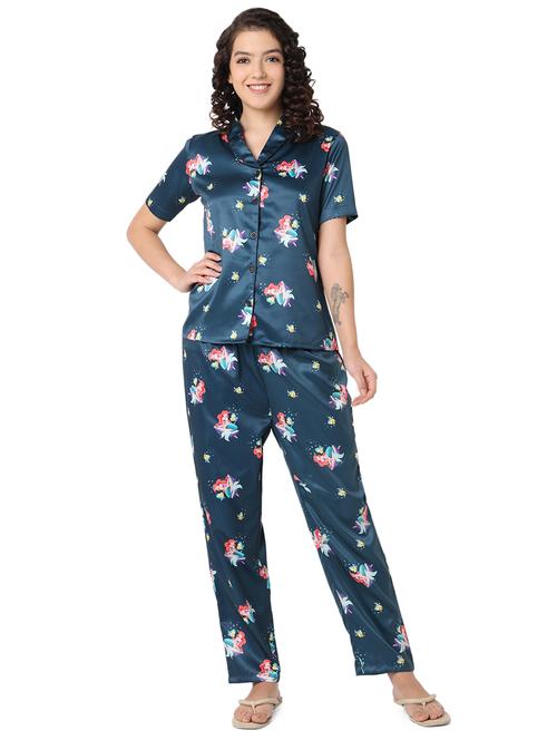 women printed pyjama nightwear set - 20971017 - Very Small Image - 1