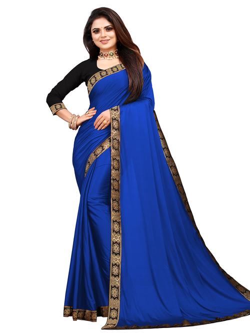 women solid with bordered saree - 20971116 - Very Small Image - 1