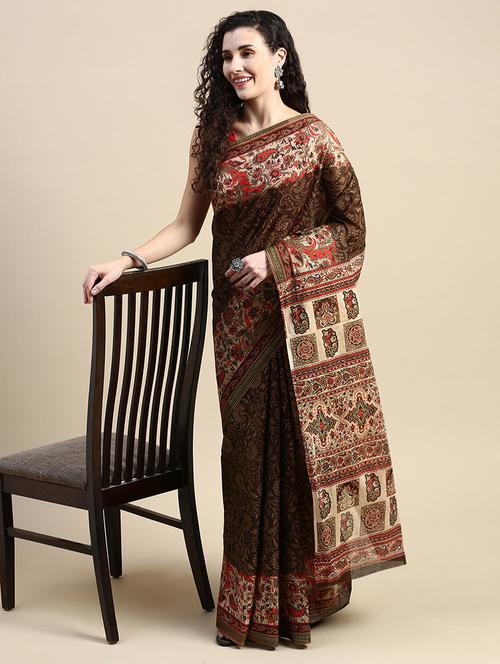 women printed saree - 20971873 - Very Small Image - 1