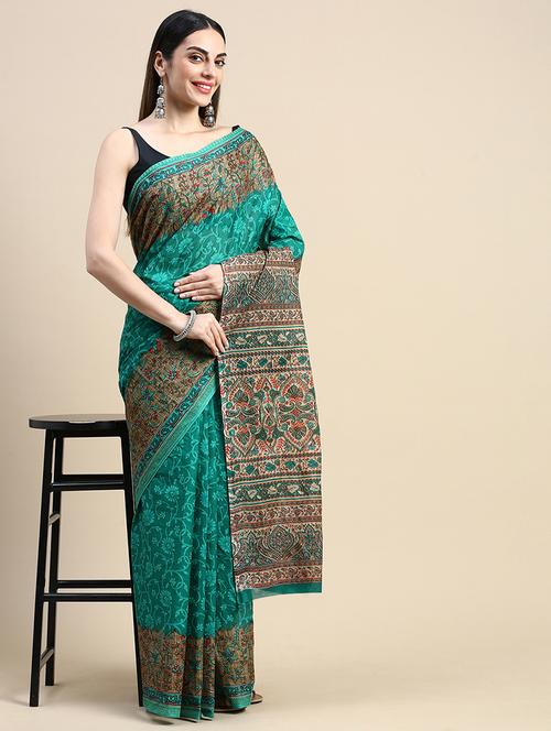 women printed saree - 20971874 - Very Small Image - 1