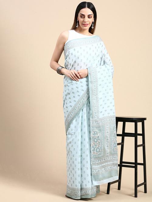 women printed saree - 20971944 - Very Small Image - 1