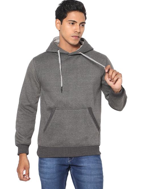 grey polycotton plain sweatshirt - 20972023 - Very Small Image - 1