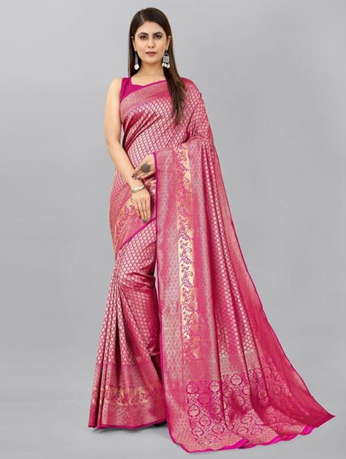 self design banarasi saree - 20972206 - Very Small Image - 1