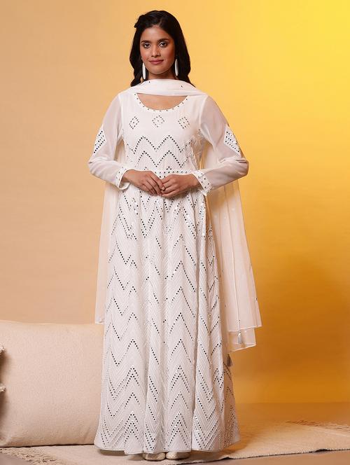 pink kurta dupatta set - 20972631 - Very Small Image - 1
