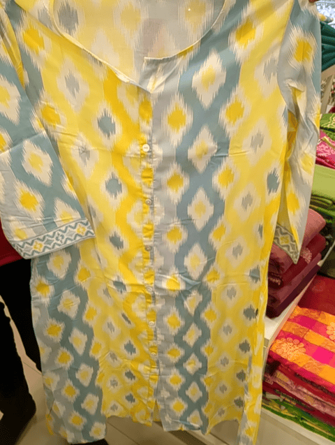 off white rayon kurta - 20973887 - Very Small Image - 1