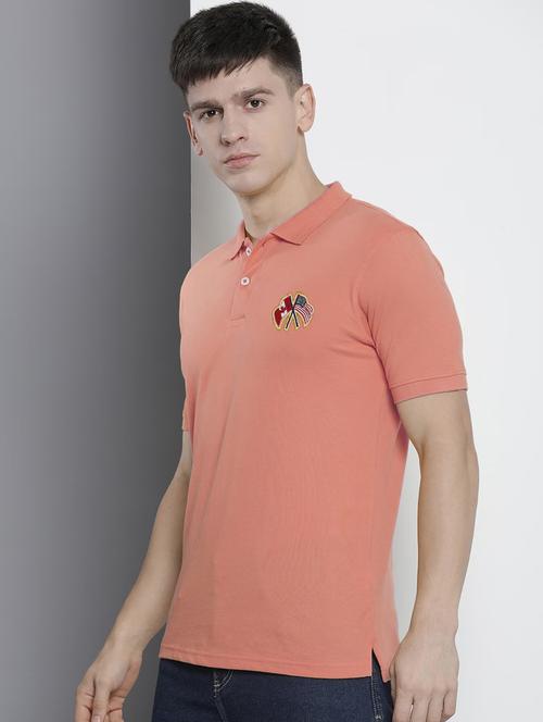 men polo neck placement print t-shirt - 20977358 - Very Small Image - 1