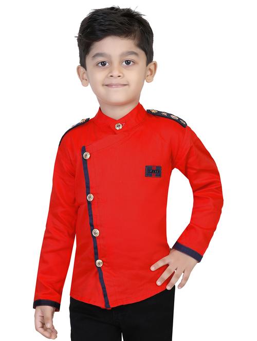 kids long sleeve casual kurta - 20977610 - Very Small Image - 1