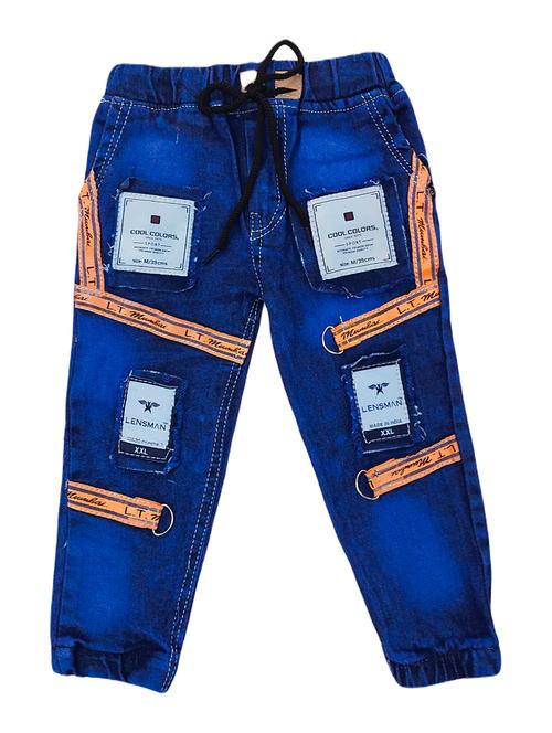 boys mid rise patch work jogger - 20978083 - Very Small Image - 1