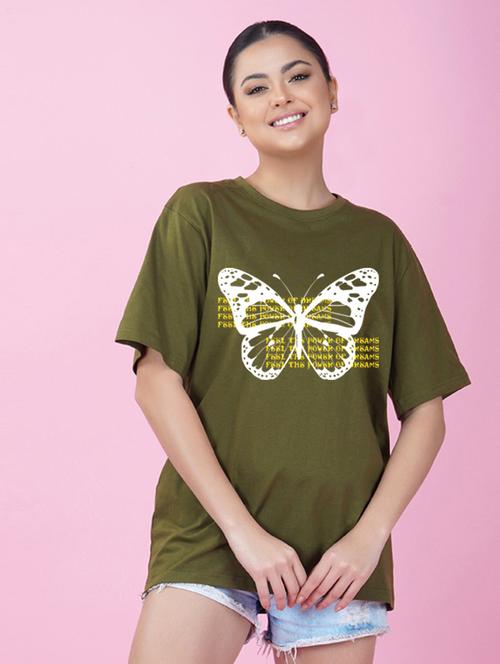 round neck front print t-shirt - 20978469 - Very Small Image - 1