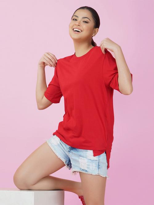 round neck back print t-shirt - 20978472 - Very Small Image - 1