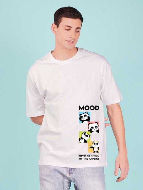 round neck placement print t-shirt - 20978510 - Very Small Image - 1