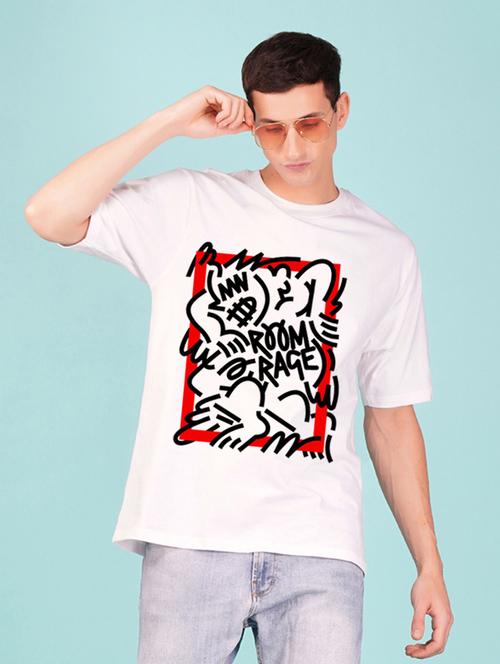 round neck front print t-shirt - 20978522 - Very Small Image - 1