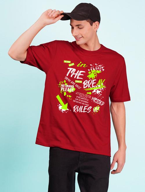 round neck front print t-shirt - 20978542 - Very Small Image - 1